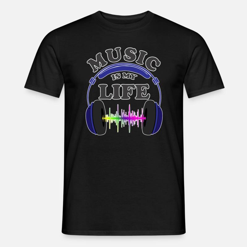 Musik - Männer T-Shirt - Schwarz