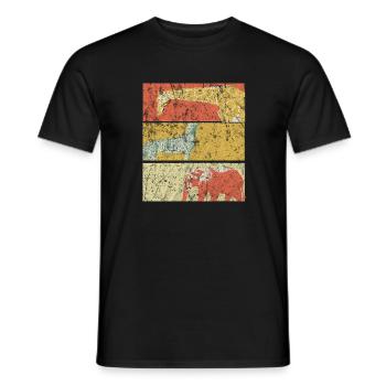 Safari - Männer T-Shirt - Schwarz - Vorne - AI Model Male 178 light (178cm)