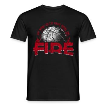 Basketball Spruch - Männer T-Shirt - Schwarz - Vorne - AI Model Male 178 light (178cm)