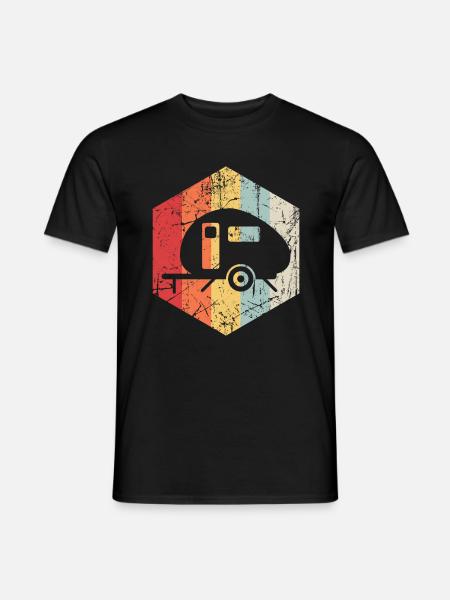 Retro Camping - Men's T-Shirt - black