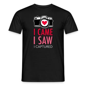 photographe - T-shirt homme - noir - Devant - AI Model Male 178 light (178cm)