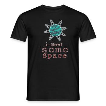 astronaut - Men's T-Shirt - black - Front - AI Model Male 178 light (178cm)