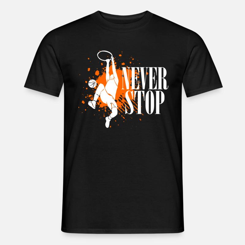 Basketball Korb Sport Geschenkidee - Männer T-Shirt - Schwarz