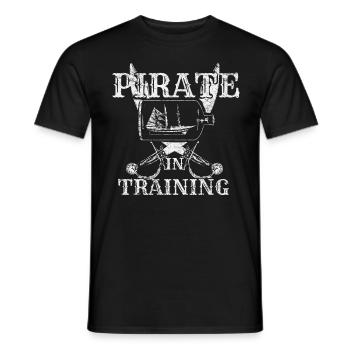 Voile de pirate - T-shirt homme - noir - Devant - AI Model Male 178 light (178cm)