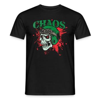 Totenkopf - Männer T-Shirt - Schwarz - Vorne - AI Model Male 178 light (178cm)