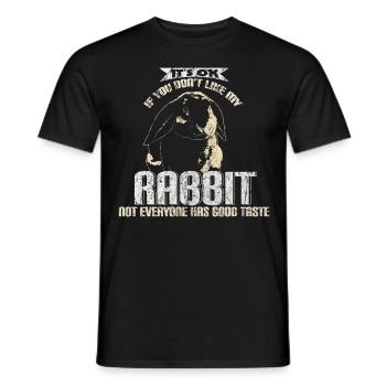 Haustier Hase - Männer T-Shirt - Schwarz - Vorne - AI Model Male 178 light (178cm)