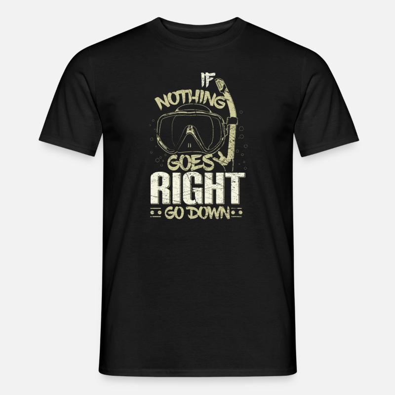 Tauchen Schwimmen - Männer T-Shirt - Schwarz