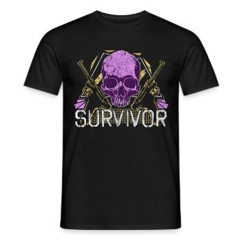 Spruch Totenkopf - Männer T-Shirt - Schwarz - Vorne - AI Model Male 178 light (178cm)