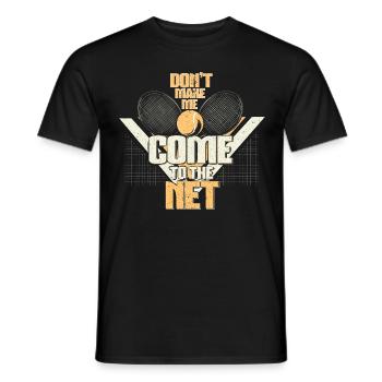 Tennis - Männer T-Shirt - Schwarz - Vorne - AI Model Male 178 light (178cm)