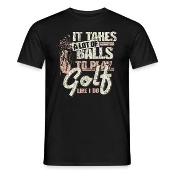 Golf Golfer Sport Geschenkidee - Männer T-Shirt - Schwarz - Vorne - AI Model Male 178 light (178cm)