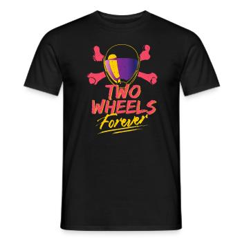 Moto rétro vintage - T-shirt homme - noir - Devant - AI Model Male 178 light (178cm)