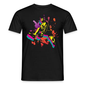 Basketball Retro Vintage - Männer T-Shirt - Schwarz - Vorne - AI Model Male 178 light (178cm)