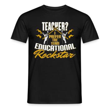 Schule Lehrer Lehrer - Männer T-Shirt - Schwarz - Vorne - AI Model Male 178 light (178cm)