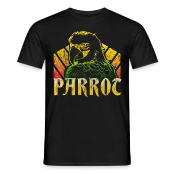 perroquet - T-shirt homme - noir - Devant - AI Model Male 178 light (178cm)