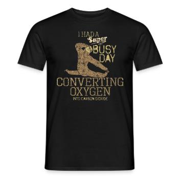 procrastination - Men's T-Shirt - black - Front - AI Model Male 178 light (178cm)