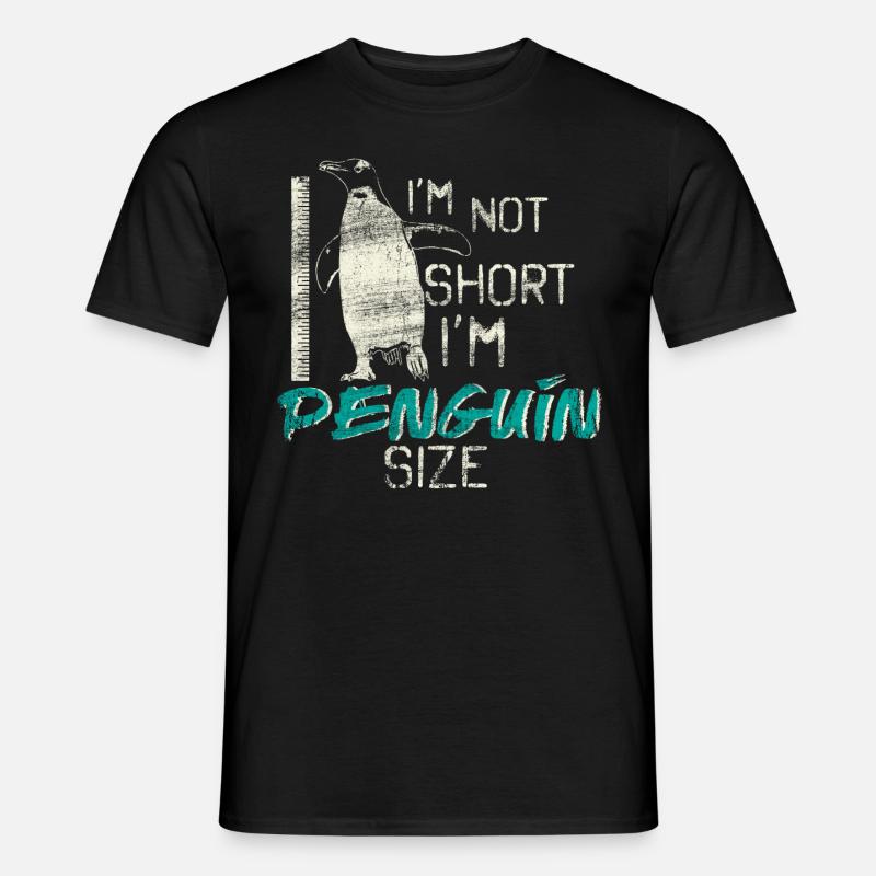 Pinguin - Männer T-Shirt - Schwarz