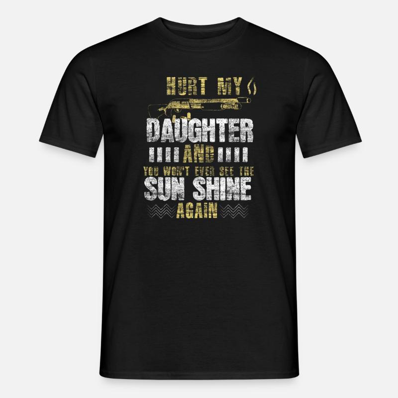 Tochter Vater Geschenk - Männer T-Shirt - Schwarz