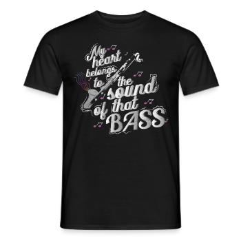 Bassklarinette Geschenk - Männer T-Shirt - Schwarz - Vorne - AI Model Male 178 light (178cm)