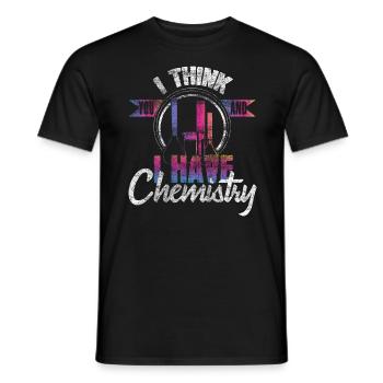 Chemistry chemist gift - Men's T-Shirt - black - Front - AI Model Male 178 light (178cm)