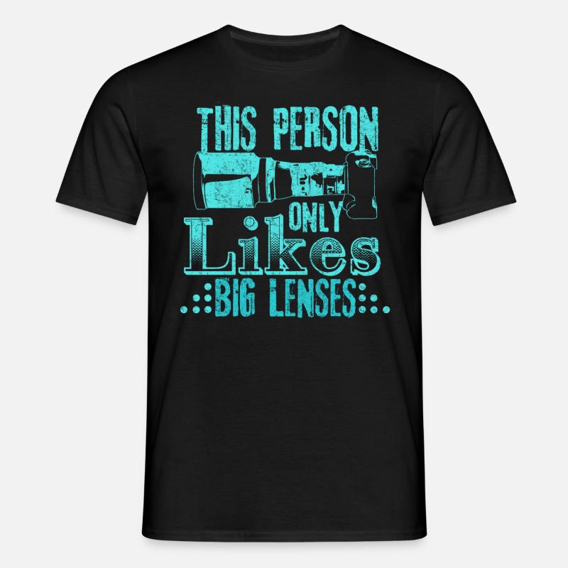 Fotograf Objektive Geschenkidee - Männer T-Shirt - Schwarz