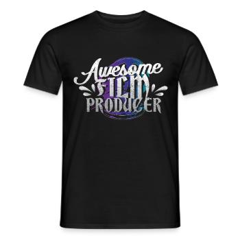 Filmemacher Kino Geschenk - Männer T-Shirt - Schwarz - Vorne - AI Model Male 178 light (178cm)