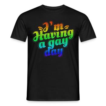 LGBT Lesbian Pride - T-shirt homme - noir - Devant - AI Model Male 178 light (178cm)