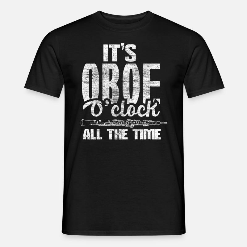 Oboe Orchester - Männer T-Shirt - Schwarz