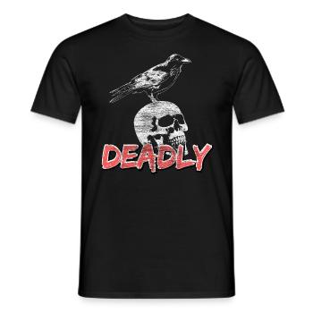 Rabe Nacht Vogel - Männer T-Shirt - Schwarz - Vorne - AI Model Male 178 light (178cm)