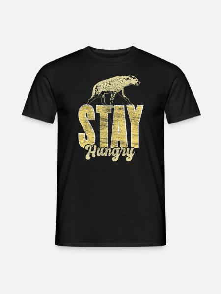 Hyena Laughing Animals Gift - Men's T-Shirt - black