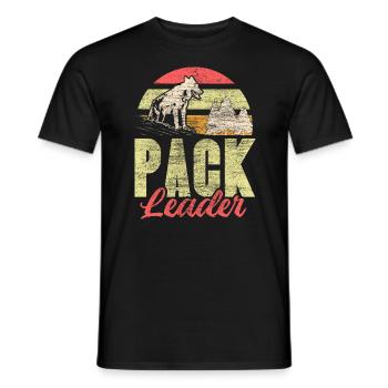 Wolf Rudel Geschenk - Männer T-Shirt - Schwarz - Vorne - AI Model Male 178 light (178cm)