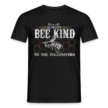 Bijenhoning dierenwelzijnscadeau - Heren T-shirt - zwart - Voor - AI Model Male 178 light (178cm)