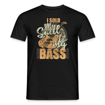Basse-Guitare Orchestre - T-shirt homme - noir - Devant - AI Model Male 178 light (178cm)