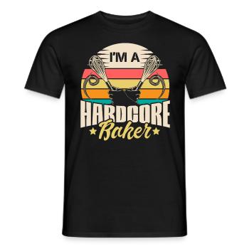 Cuisson Farine Amour Idée de cadeau - T-shirt homme - noir - Devant - AI Model Male 178 light (178cm)