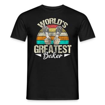 Cuisine boulanger cuisine cadeau - T-shirt homme - noir - Devant - AI Model Male 178 light (178cm)