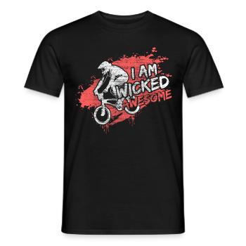 BMX Fun Sport Gift Idea - Men's T-Shirt - black - Front - AI Model Male 178 light (178cm)