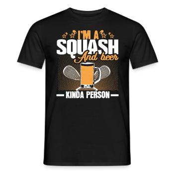 Squash Squash Ball Tournament - Men's T-Shirt - black - Front - AI Model Male 178 light (178cm)