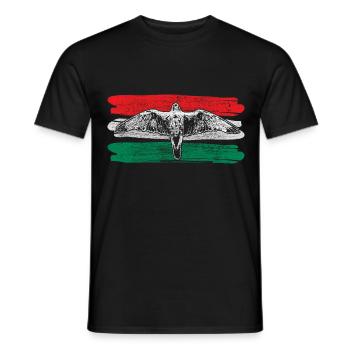 Ungarn Europa Heimat Geschenkidee - Männer T-Shirt - Schwarz - Vorne - AI Model Male 178 light (178cm)