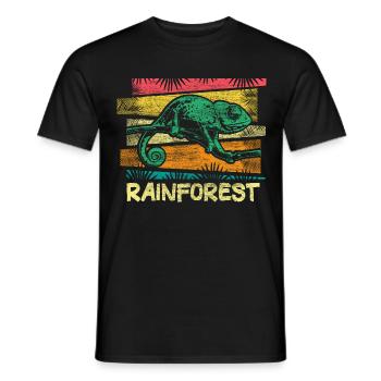 Forêt tropicale Recherche Cadeau - T-shirt homme - noir - Devant - AI Model Male 178 light (178cm)