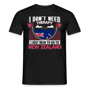 Neuseeland Polynesien Heimatland Geschenkidee - Männer T-Shirt - Schwarz - Vorne - AI Model Male 178 light (178cm)