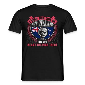 Neuseeland Insel Herkunft - Männer T-Shirt - Schwarz - Vorne - AI Model Male 178 light (178cm)