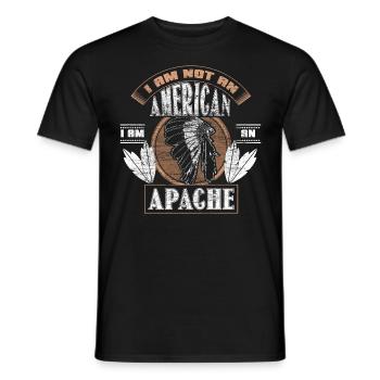Indians North America Cowboys Gift Idea - Men's T-Shirt - black - Front - AI Model Male 178 light (178cm)