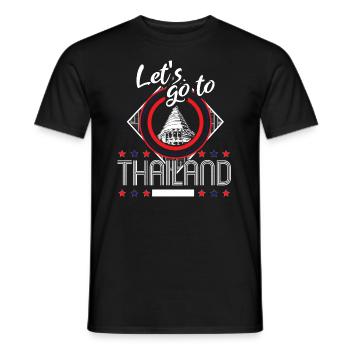 Thailand Holiday Origin - Men's T-Shirt - black - Front - AI Model Male 178 light (178cm)