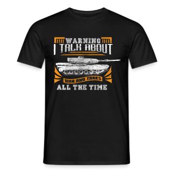 Tank Tank Driver Camouflage Gift Idea - Men's T-Shirt - black - Front - AI Model Male 178 light (178cm)