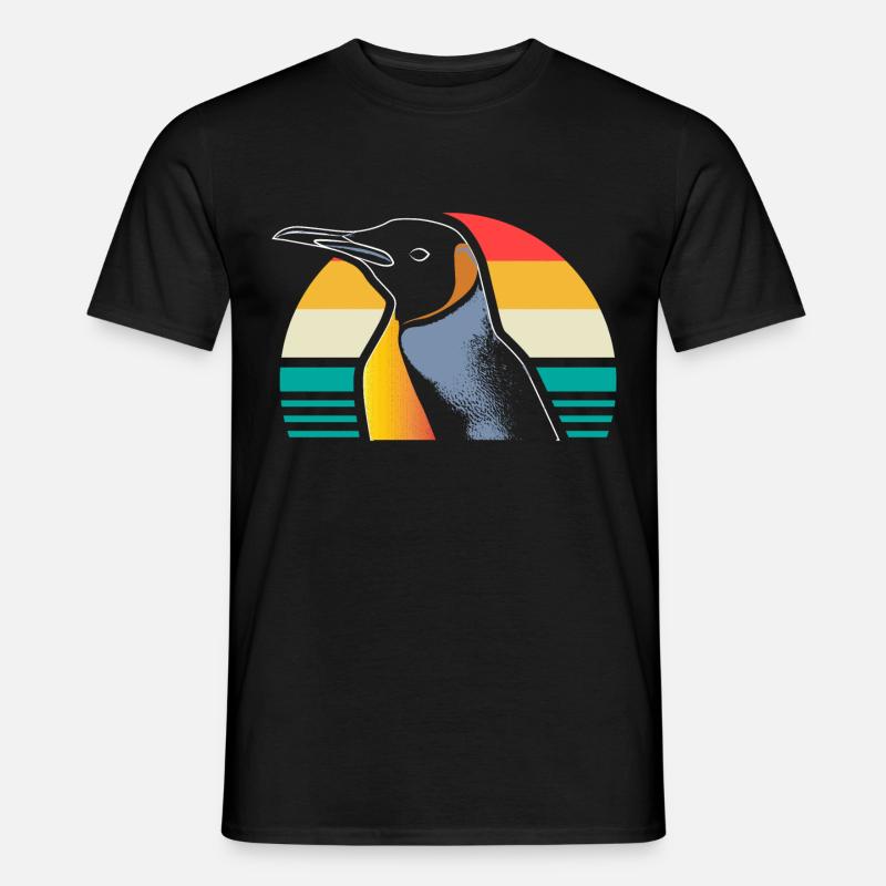 Pinguin Südpol Seevogel - Männer T-Shirt - Schwarz