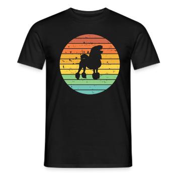 Poodle dog lover Retro vintage Gift idea - Männer T-Shirt - Schwarz - Vorne - AI Model Male 178 light (178cm)