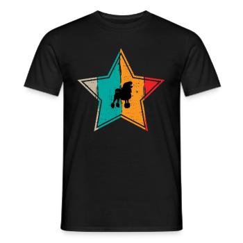Poodle dog lover Retro vintage Gift idea - Männer T-Shirt - Schwarz - Vorne - AI Model Male 178 light (178cm)