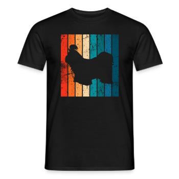 Shih Tzu dog lover Retro vintage Gift idea - Männer T-Shirt - Schwarz - Vorne - AI Model Male 178 light (178cm)