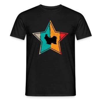 Shih Tzu dog lover Retro vintage Gift idea - Männer T-Shirt - Schwarz - Vorne - AI Model Male 178 light (178cm)