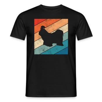Shih Tzu dog lover Retro vintage Gift idea - Männer T-Shirt - Schwarz - Vorne - AI Model Male 178 light (178cm)