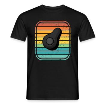 Avocat Vegan Lover Retro Veggie Diet Idée cadeau - T-shirt homme - noir - Devant - AI Model Male 178 light (178cm)